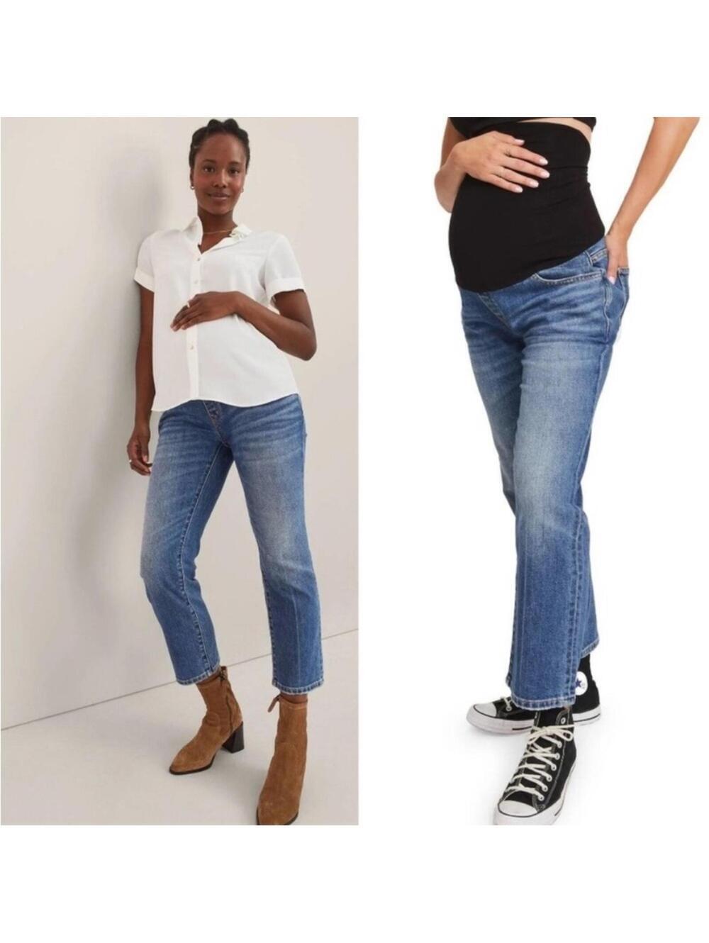 Hatch Over The Bump Straight Maternity Jeans Size 25